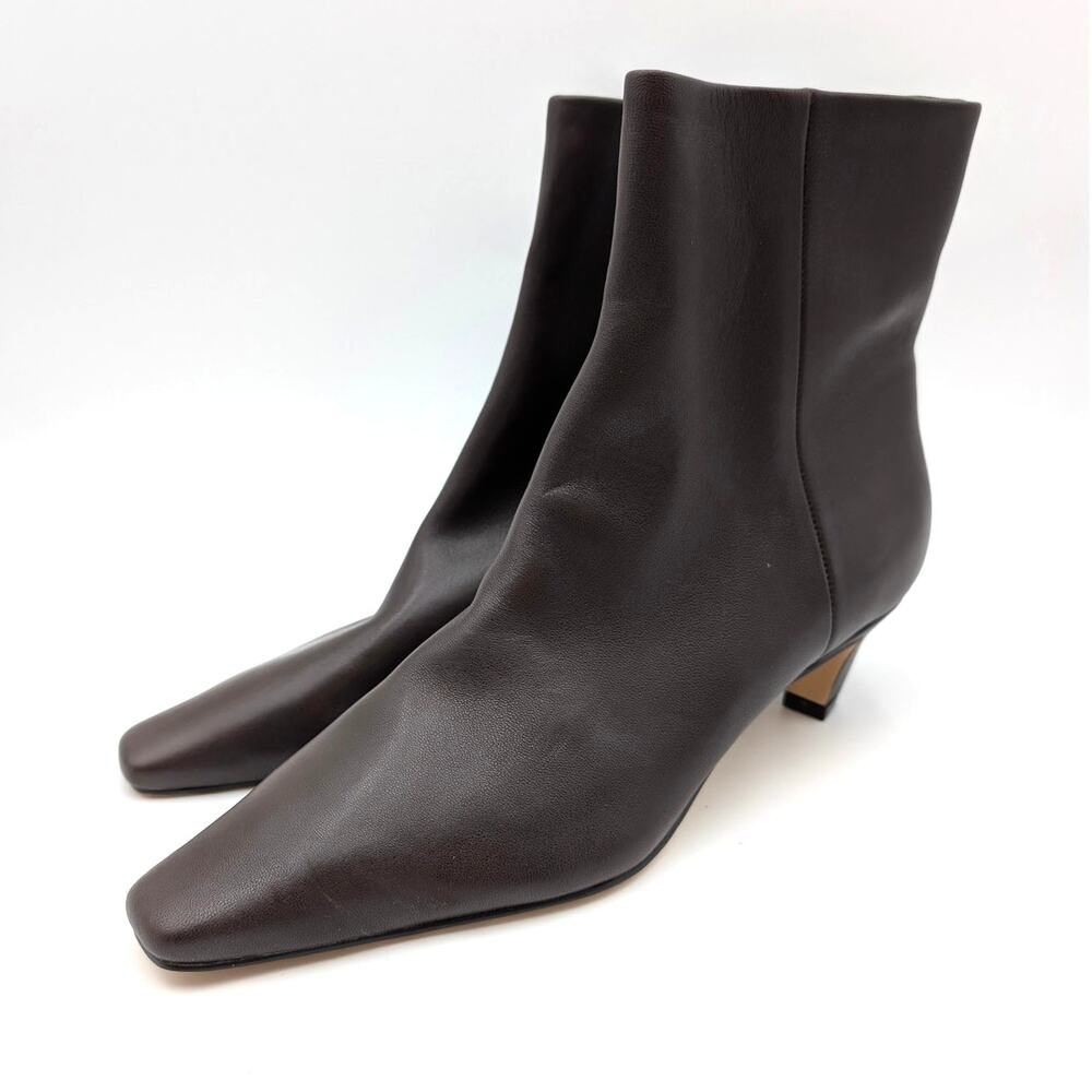 Marc Fisher LTD Danai Kitten Heel Bootie Side Zip Women's Brown Size US10M EU41